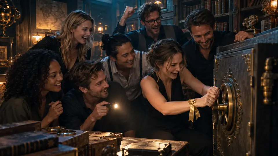 JGA lösen gemeinsam eine Escape-Room-Mission